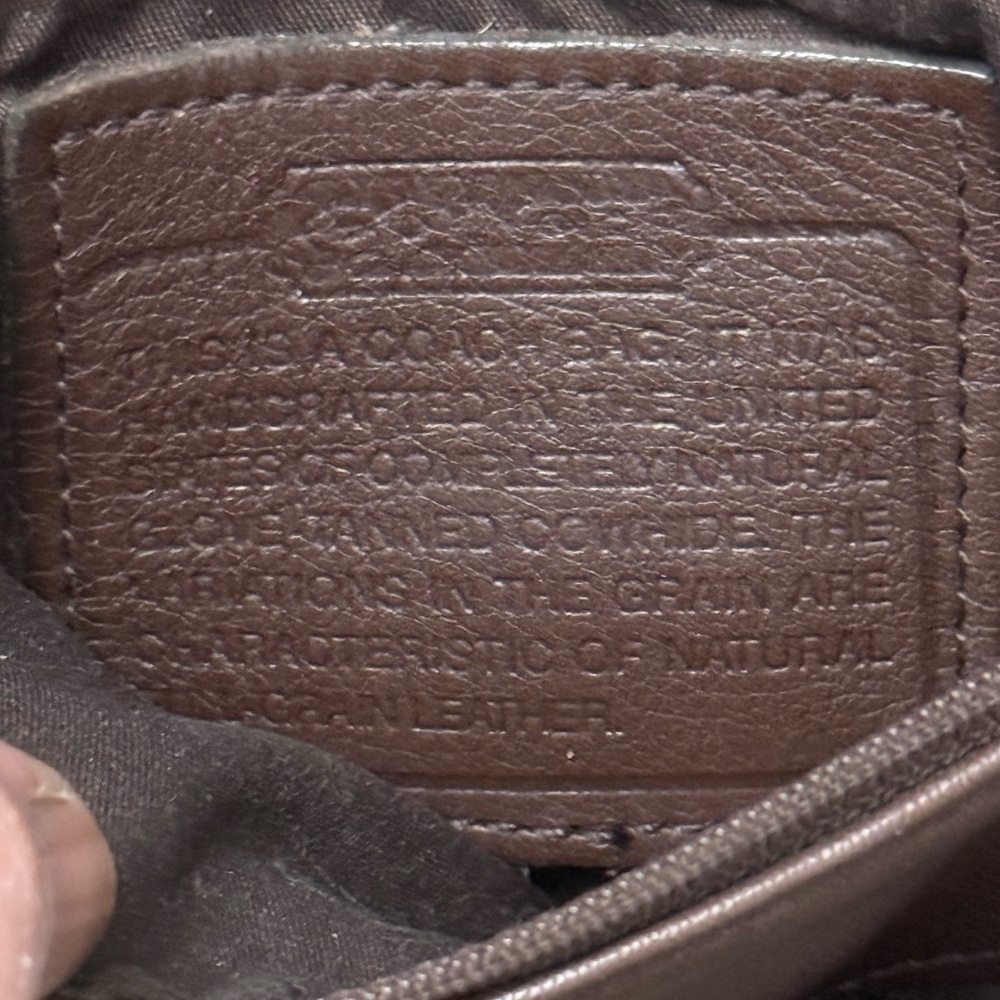 RARE Coach Brown Leather Crossbody Bag - Picture 7 of 7